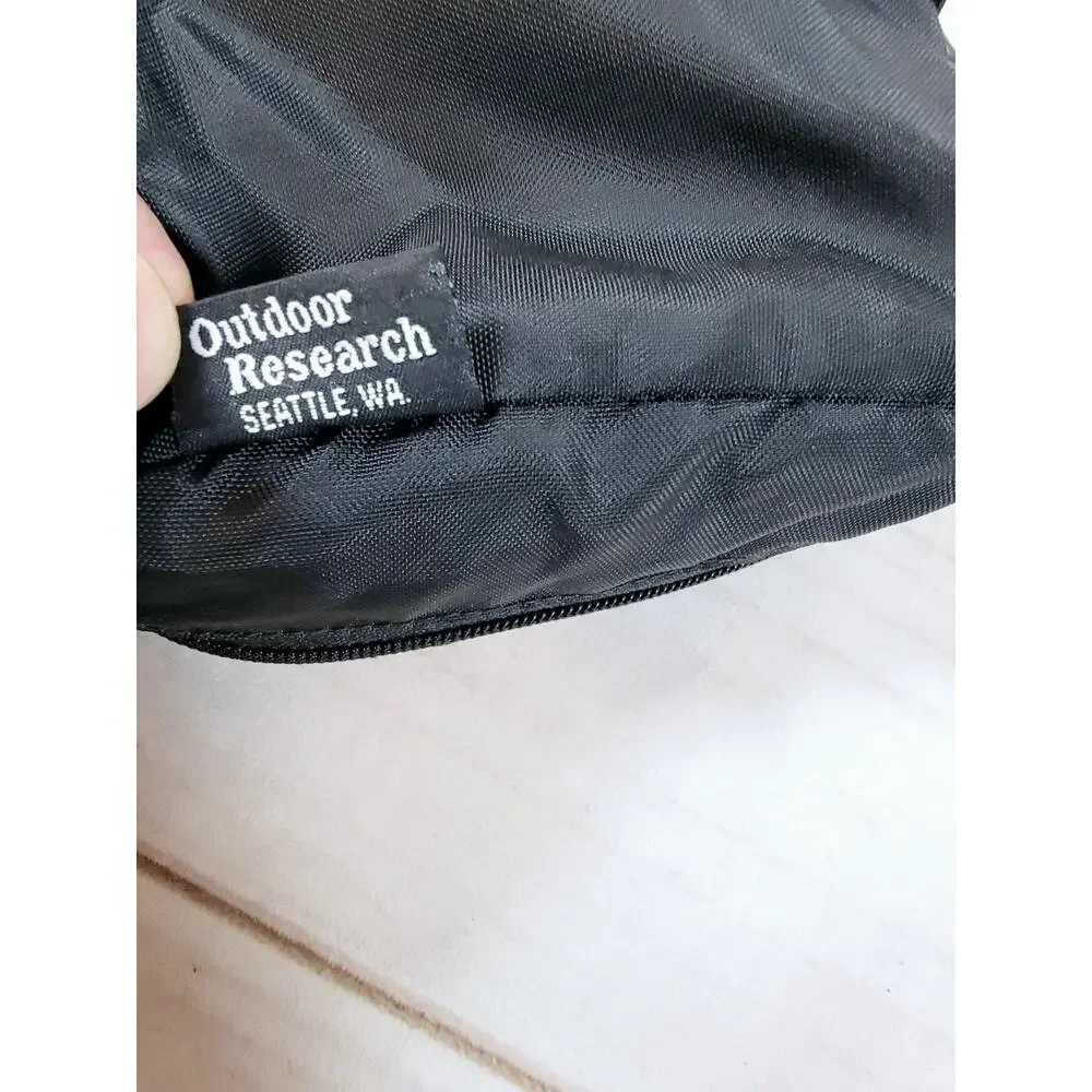 Vintage Outdoor Research Travel Pouch Medium Made In USA Travel Bag Black
